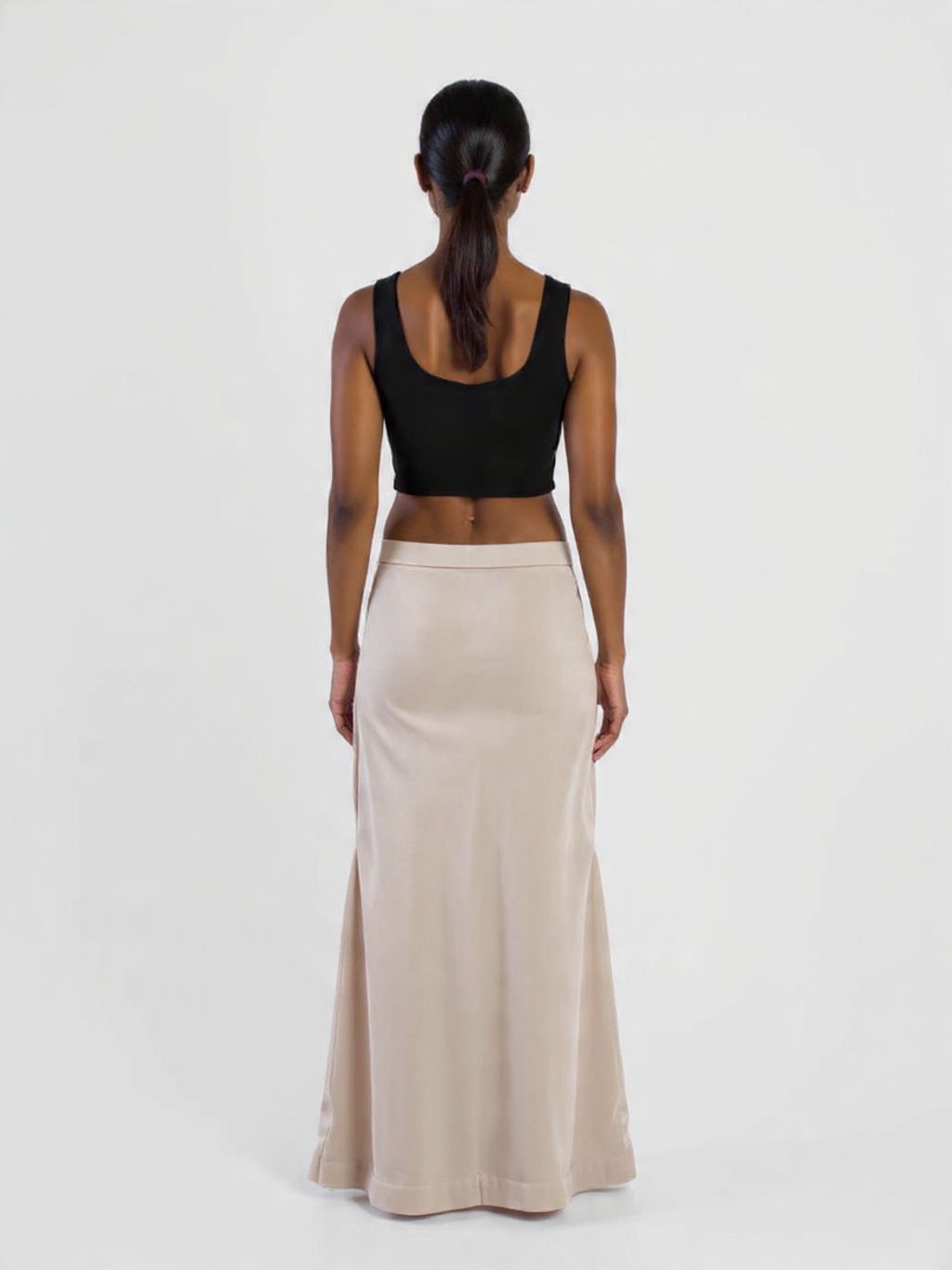 Shefemme Premium 100% Cotton 4-Way Stretch Petticoat for Sarees & Lehengas