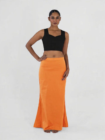 Shefemme Premium 100% Cotton 4-Way Stretch Petticoat for Sarees & Lehengas